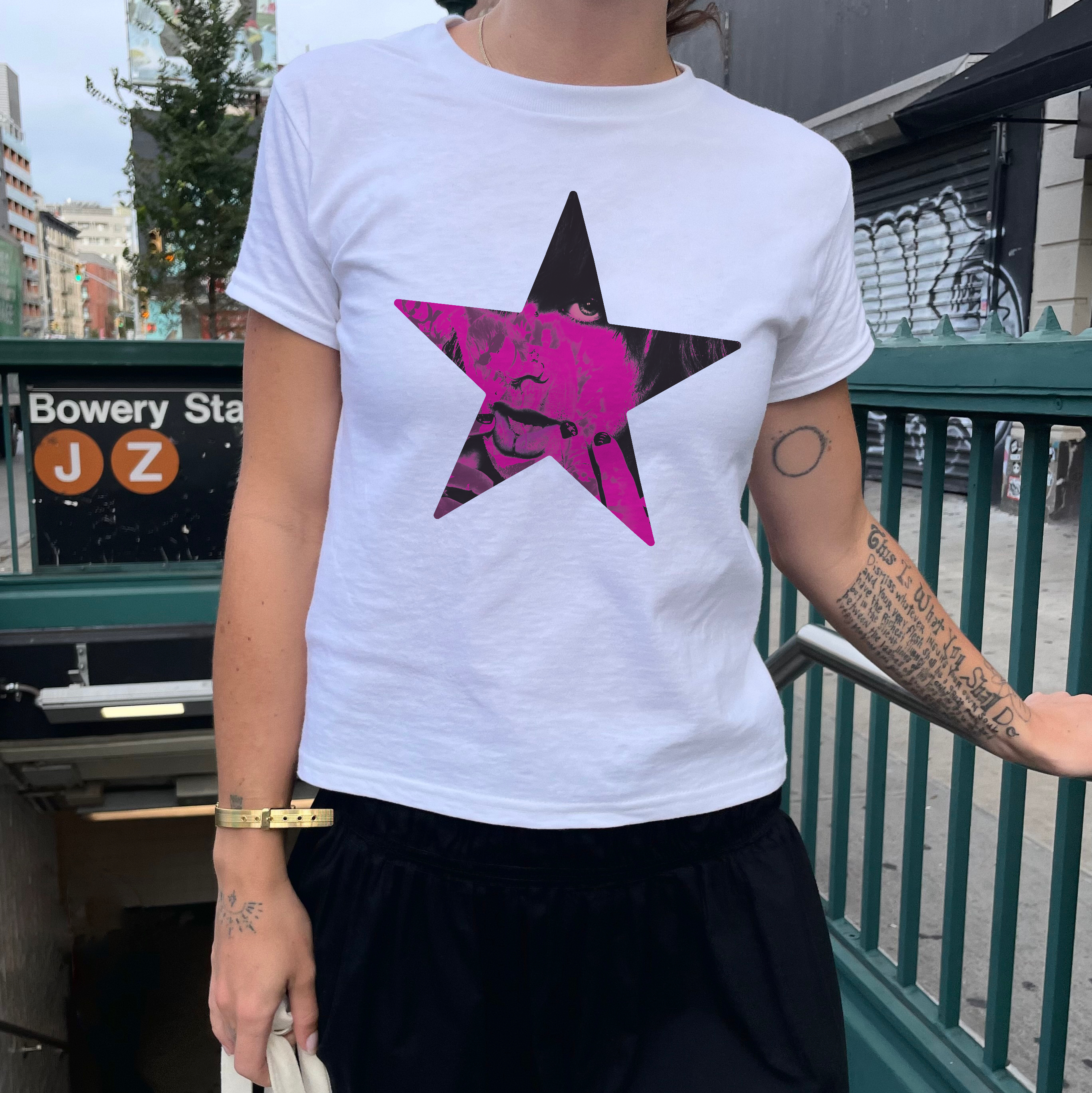 Clifford is a star pink baby tee